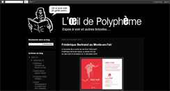 Desktop Screenshot of oeildepolypheme.blogspot.com