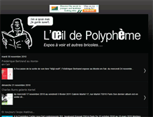 Tablet Screenshot of oeildepolypheme.blogspot.com