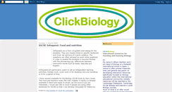 Desktop Screenshot of clickbiology.blogspot.com