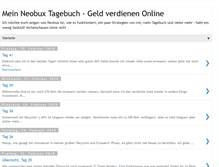 Tablet Screenshot of neobux-tagebuch.blogspot.com