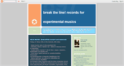 Desktop Screenshot of break-the-line-records.blogspot.com