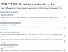 Tablet Screenshot of break-the-line-records.blogspot.com