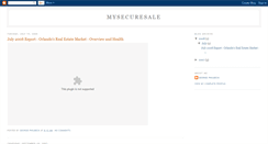 Desktop Screenshot of mysecuresale.blogspot.com