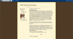 Desktop Screenshot of cdfwebsiteredesign.blogspot.com