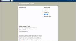 Desktop Screenshot of gaming-news-online.blogspot.com