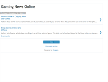 Tablet Screenshot of gaming-news-online.blogspot.com