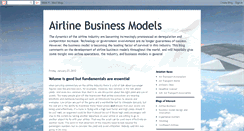 Desktop Screenshot of airlinebusinessmodels.blogspot.com