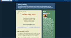 Desktop Screenshot of cheapcharity.blogspot.com