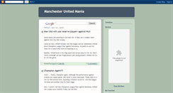 Desktop Screenshot of manchesterunitedmania.blogspot.com