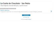 Tablet Screenshot of lacasitadechocolatesanpedro.blogspot.com