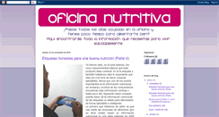 Desktop Screenshot of oficinanutritiva.blogspot.com