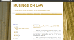 Desktop Screenshot of musingsonlaw.blogspot.com