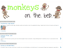 Tablet Screenshot of monkeys-on-the-bed.blogspot.com