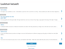 Tablet Screenshot of luulekoguja.blogspot.com