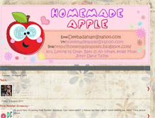 Tablet Screenshot of homemadeapples.blogspot.com