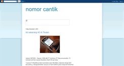 Desktop Screenshot of no-cantik.blogspot.com
