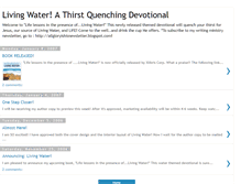 Tablet Screenshot of livingwaterdevotional.blogspot.com