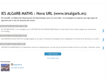 Tablet Screenshot of iesalgarbmaths.blogspot.com