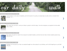Tablet Screenshot of ourdailywalks.blogspot.com