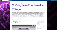 Desktop Screenshot of fromlunaticfringe.blogspot.com