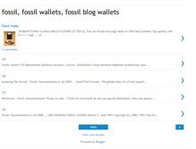 Tablet Screenshot of fossilwallets.blogspot.com