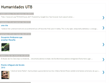 Tablet Screenshot of humanidadesutb.blogspot.com