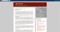 Desktop Screenshot of lightandsalt.blogspot.com
