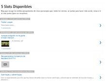 Tablet Screenshot of 5slotsdisponibles.blogspot.com