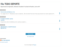 Tablet Screenshot of filotododeporte.blogspot.com