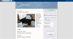 Desktop Screenshot of myitalyguide-english.blogspot.com