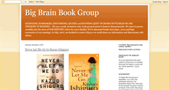 Desktop Screenshot of bigbrainbookgroup.blogspot.com