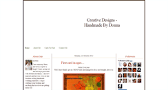 Desktop Screenshot of creativedesigns4all.blogspot.com