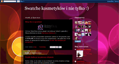 Desktop Screenshot of kosmetyczne-swatche.blogspot.com