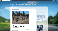 Desktop Screenshot of horsetrailssouthernoregon.blogspot.com