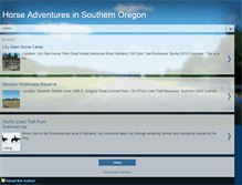 Tablet Screenshot of horsetrailssouthernoregon.blogspot.com