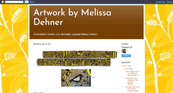 Desktop Screenshot of melissadehnerartist.blogspot.com