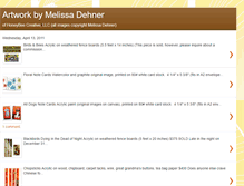 Tablet Screenshot of melissadehnerartist.blogspot.com