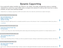 Tablet Screenshot of dynamiccopywriting.blogspot.com
