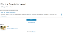 Tablet Screenshot of elfdontblog.blogspot.com