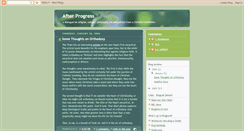 Desktop Screenshot of afterprogress.blogspot.com
