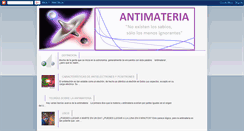 Desktop Screenshot of antimateriafisica.blogspot.com