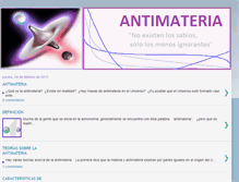 Tablet Screenshot of antimateriafisica.blogspot.com