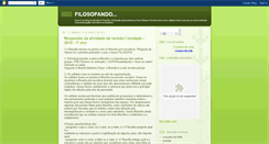 Desktop Screenshot of filosofandocomrosa.blogspot.com