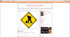 Desktop Screenshot of garotaproblema17.blogspot.com
