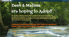 Desktop Screenshot of deanandmelissa.blogspot.com