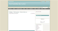 Desktop Screenshot of escrivaninhadasletras.blogspot.com