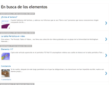 Tablet Screenshot of enbuscadeloselementos.blogspot.com
