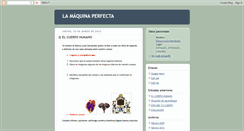 Desktop Screenshot of lamaquinaperfecta.blogspot.com