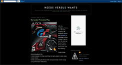 Desktop Screenshot of needsvswants.blogspot.com