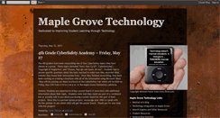 Desktop Screenshot of maplegrovetech.blogspot.com